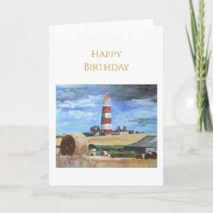 Happisburgh-Leuchtturm-Geburtstagskarte Karte