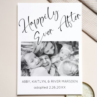 "Happiy Ever After" Foto Adoption Ankündigung