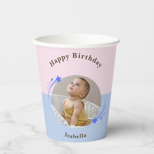 Happpy Birthday Shootage Star Paper Cup Pappbecher (Vorderseite)