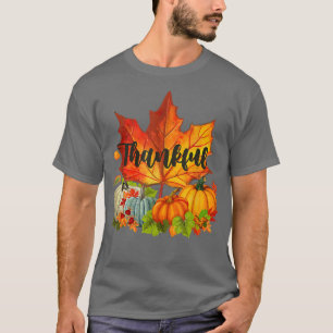Happpy Erntedank Day Herbst Herbst Maple Blätter T T-Shirt