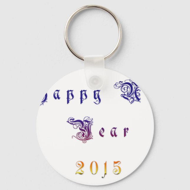 Happu Neues Jahr 2015 Hakuna Matata wünscht.png Schlüsselanhänger (Vorderseite)