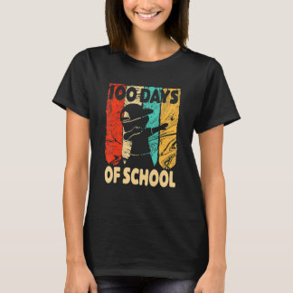 Happy 100 Days Of School 100th Day Dabbing Child K T-Shirt