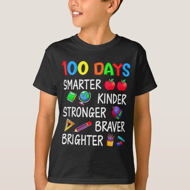 Happy 100 Days Of School 100th Day Of School Kids  T-Shirt (Vorderseite)