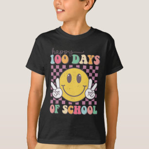 Happy 100 Days of School Lächeln Lehrer Junge Mädc T-Shirt