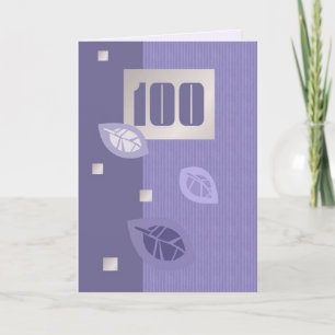 Happy 100. Geburtstag individuelle Grußkarten Karte