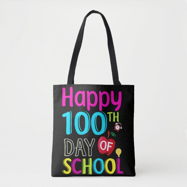 Happy-100-th-day-School Tasche (Vorderseite)