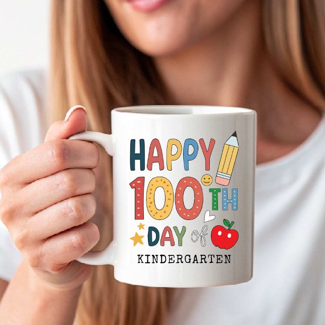 Happy 100th Day of Kindergarten | Back to School Kaffeetasse (Happy 100th Day of Kindergarten | Back to School Coffee Mug)