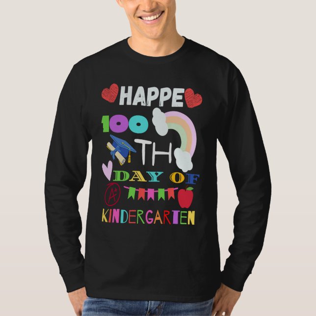 Happy 100th Day of School  for Teacher or Child T-Shirt (Vorderseite)