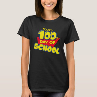 Happy 100th Day of School  for Teachers Kids T-Shirt