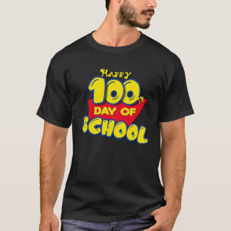 Happy 100th Day of School  for Teachers Kids T-Shirt