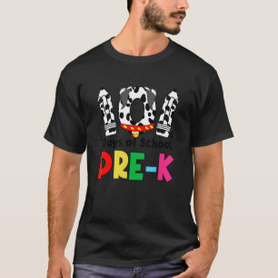 Happy 101 Days School Pre K Niedlich Dog 100 Days T-Shirt
