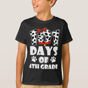Happy 101 Days Schule 4. Klasse Hund 100 Tage Inte T-Shirt
