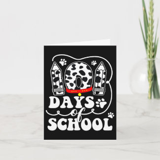 Happy 101 Days Schule Niedlich Hund über 100 Tage  Karte