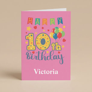 Happy 10. Geburtstagskarte Karte