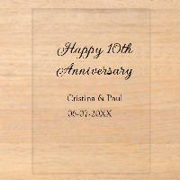 Happy 10. Jubiläum einfache minimale Hochzeitsbeze