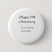 Happy 10. Jubiläum einfache minimale Hochzeitsbeze