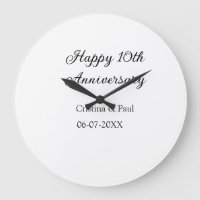 Happy 10. Jubiläum einfache minimale Hochzeitsbeze