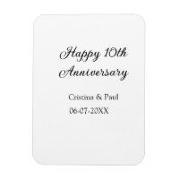 Happy 10. Jubiläum einfache minimale Hochzeitsbeze