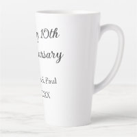 Happy 10. Jubiläum einfache minimale Hochzeitsbeze
