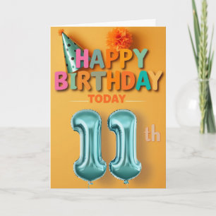 Happy 11. Geburtstagskarte Karte