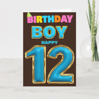 Happy 12. Geburtstagskarte Karte