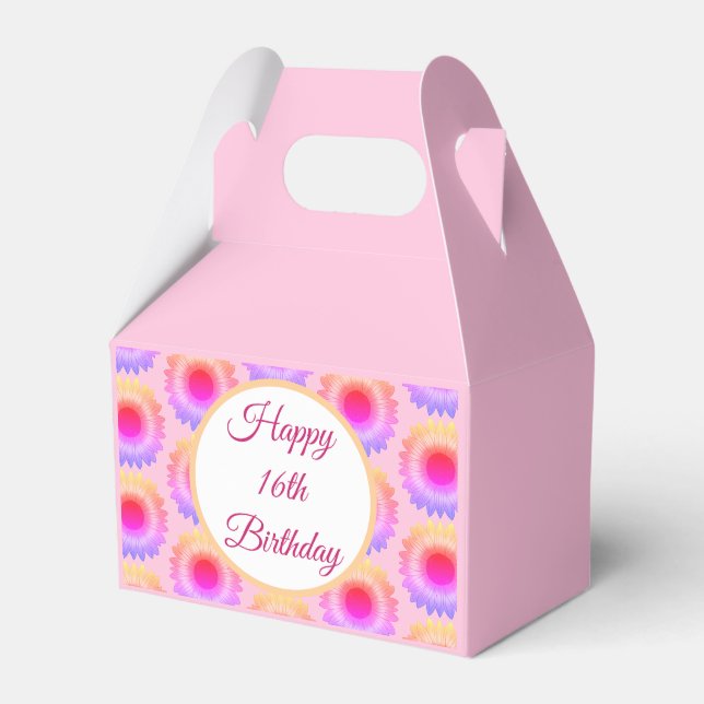 Happy 16. Geburtstag Gefallen Box Geschenkschachtel (Vorderseite)
