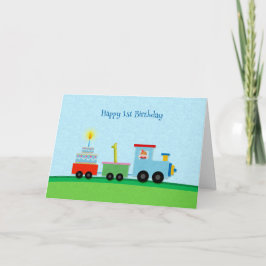Happy 1. Geburtstagszug Karte