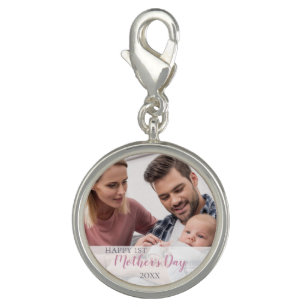 Happy 1st Mothers Day 2023 Baby Girl Foto Charm