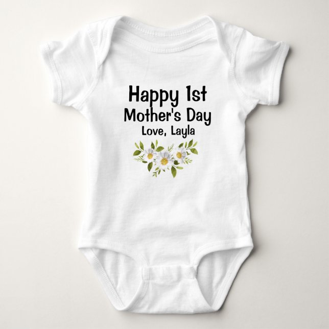 Happy 1st Mothers Day Shirt (Vorderseite)