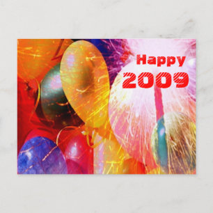 Happy 2009 Postcard Postkarte