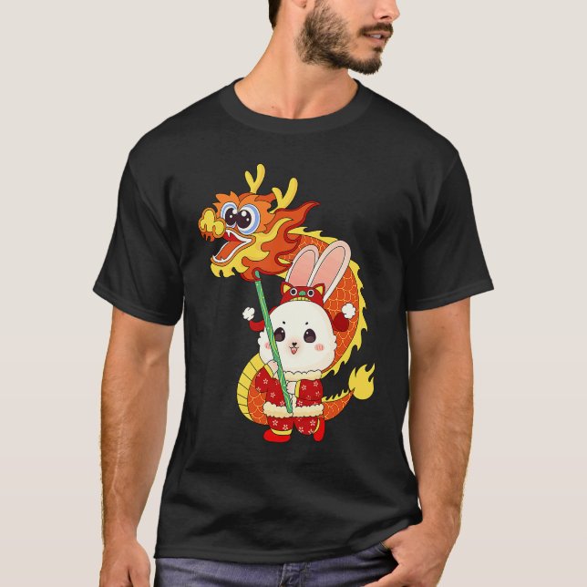 Happy 2023 Chinses Lunar Celebration Asian Dragon  T-Shirt (Vorderseite)