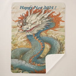 Happy 2024 Jahr Drache Nr. 3 Sherpadecke