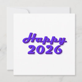 Happy 2026 einladung