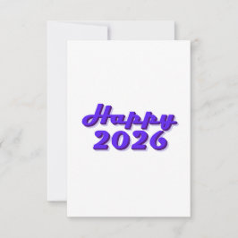 Happy 2026 einladung