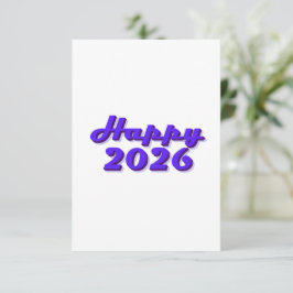 Happy 2026 einladung