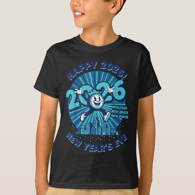 Happy 2026 New Year's Eve Celebration Design  T-Shirt (Vorderseite)