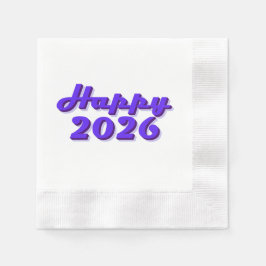 Happy 2026 serviette