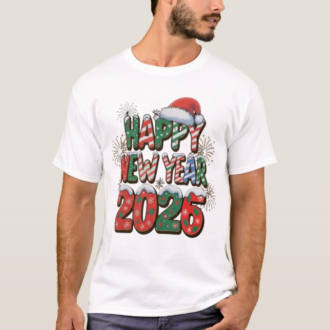 Happy 2026 T-Shirt (Vorderseite)