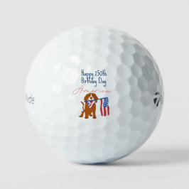 Happy 250th Birthday America! 1776-2026 Adorable Golfball
