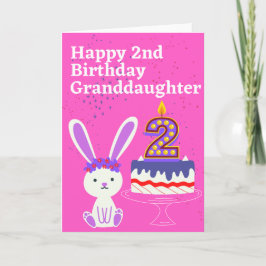 Happy 2. Geburtstagsgrandtochter Karte
