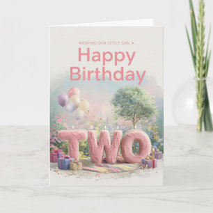 Happy 2. Geburtstagskarte Karte