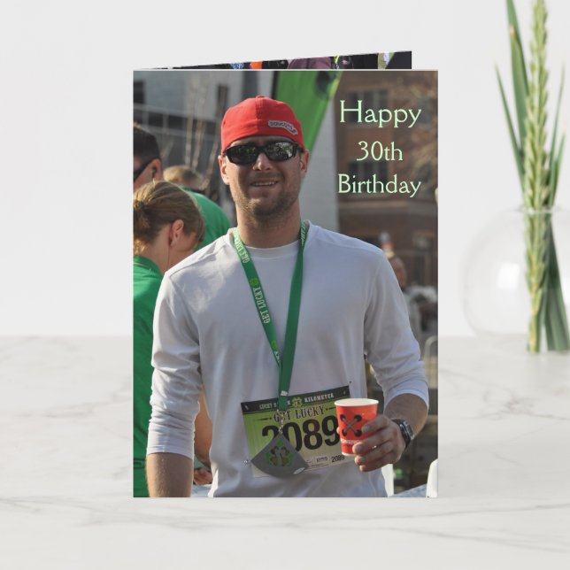 Happy 30. Geburtstagskarte Karte (Vorderseite)