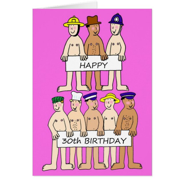 Happy 30th Birthday Cartoon Men (Vorne)