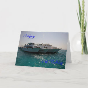 Happy 48. Geburtstag Dive Boats Karte