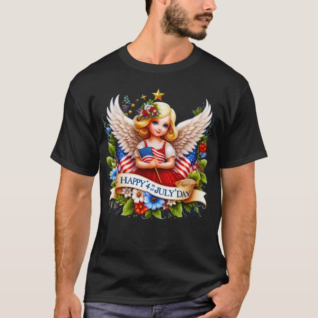 Happy 4 JUILLET T-shirt (Devant)