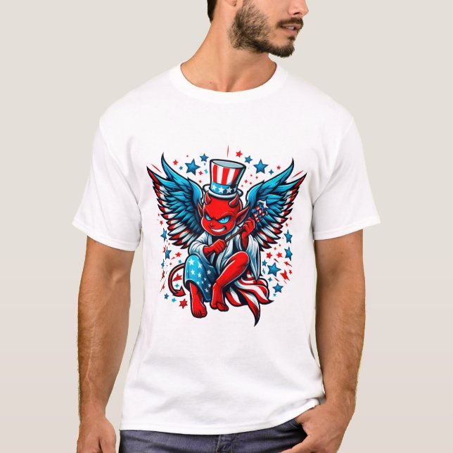 Happy 4 JUILLET T-shirt (Devant)