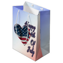 Happy 4. Juli USA Flag Herz