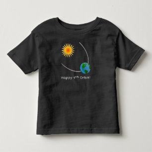 Happy 4. Orbit Space Geburtstags-Shirt Kleinkind T-shirt