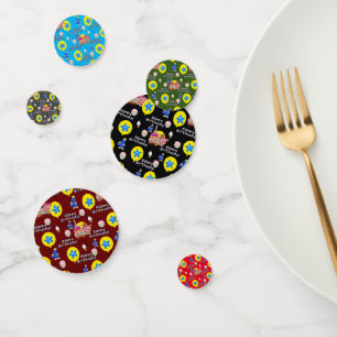 Happy 4th Birthday Confetti, #4 Geburtstag Konfetti