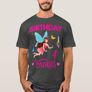 Happy 4th Birthday Girl Geburtstagsparty 4 Jahre a T-Shirt
